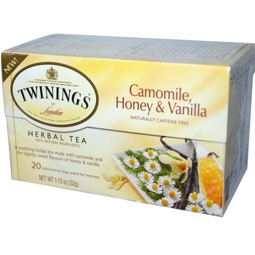 Twinings, Herbal Tea, Camomile, Honey & Vanilla, Caffeine Free, 20 Individual Tea Bags, 1.13 oz (32 g) Review