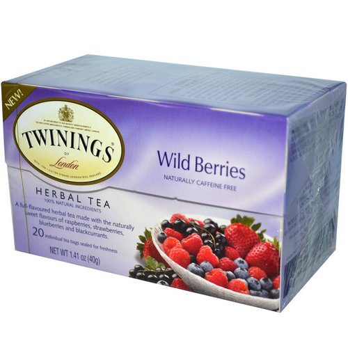 Twinings, Herbal Tea, Wild Berries, Caffeine Free, 20 Tea Bags, 1.41 oz (40 g) Review