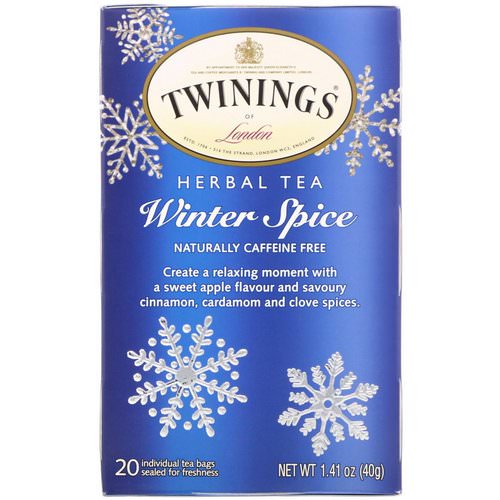 Twinings, Herbal Tea, Winter Spice, Caffeine Free, 20 Tea Bags, 1.41 oz (40 g) Review