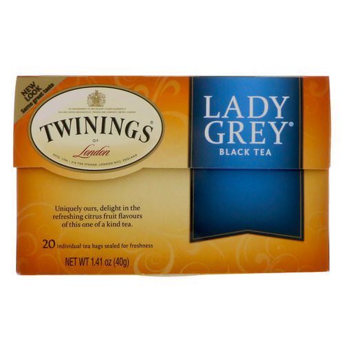 Twinings, Lady Grey Black Tea, 20 Tea Bags, 1.41 oz (40 g) Review
