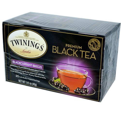 Twinings, Premium Black Tea, Blackcurrant Breeze, 20 Tea Bags, 1.41 oz (40 g) Review