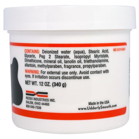 Lotion, Bad: Udderly Smooth, Body Cream, Original Formula, 12 oz (340 g)