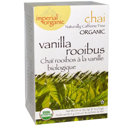 Uncle Lee's Tea, Imperial Organic Vanilla Rooibos Chai, Caffeine Free, 18 Tea Bags, 1.14 oz (32.4 g) Review