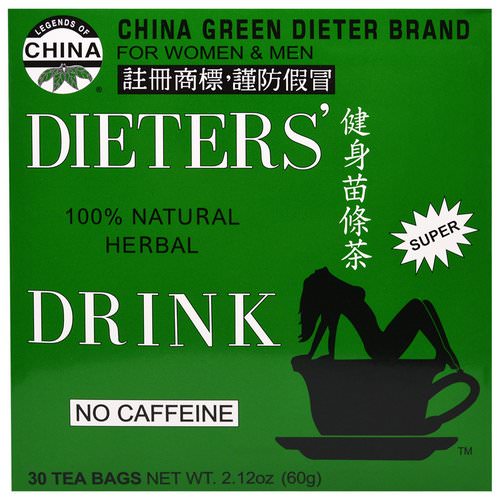 Uncle Lee's Tea, Legends of China, Dieter's 100% Natural Herbal Drink, No Caffeine, 30 Tea Bags, 2.42 oz (69.g) Review