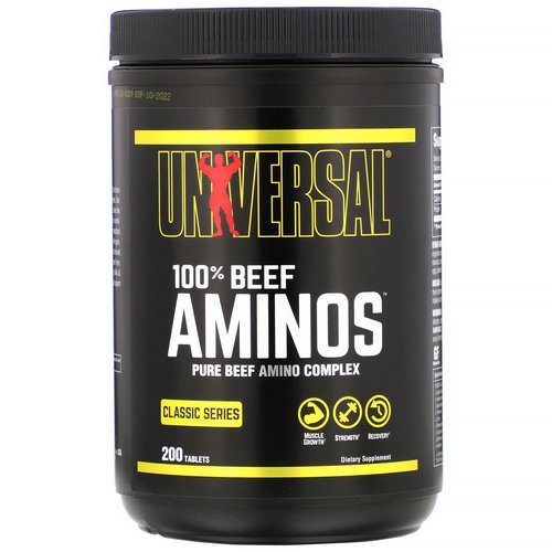 Universal Nutrition, 100% Beef Aminos, 200 Tablets Review