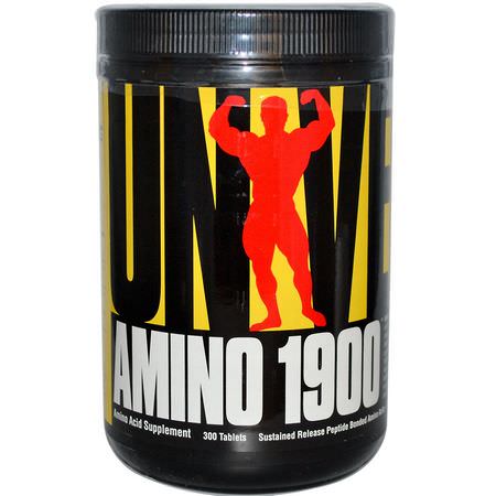 Aminosyror, Kosttillskott: Universal Nutrition, Amino 1900, Amino Acid Supplement, 300 Tablets