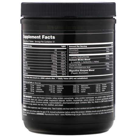 Aminosyror, Kosttillskott: Universal Nutrition, Amino Tech, All-In-One Amino Formula, 375 Tablets