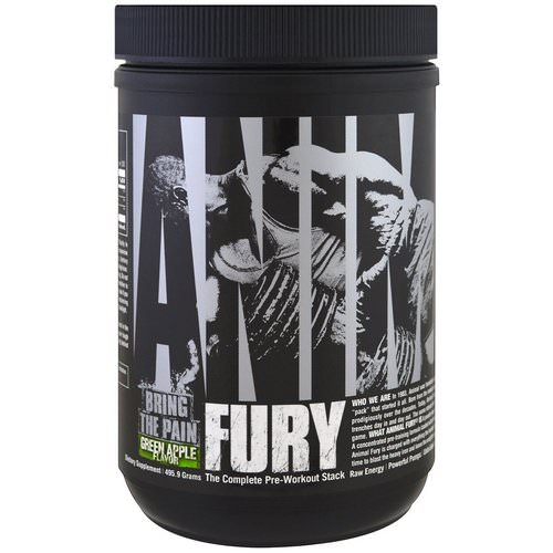 Universal Nutrition, Animal Fury, Green Apple, 495.9 g Review