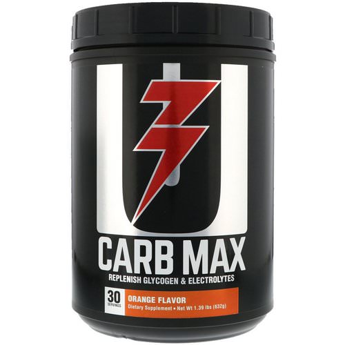 Universal Nutrition, Carb Max, Replenish Glycogen & Electrolytes, Orange, 1.39 lb (632 g) Review