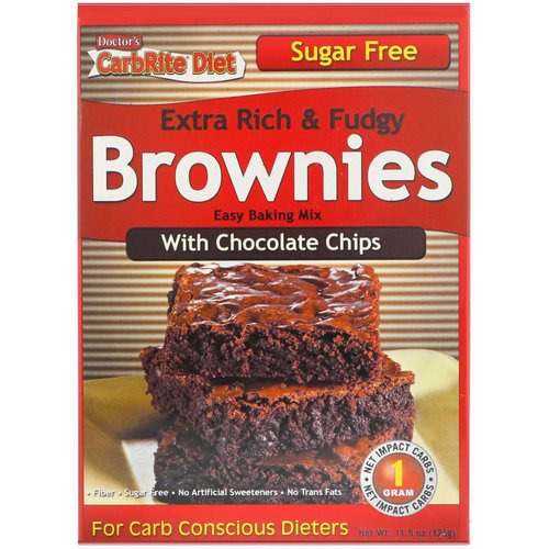 Universal Nutrition, Doctor's CarbRite Diet, Extra Rich & Fudgy Brownies with Chocolate Chips, 11.5 oz (326 g) Review