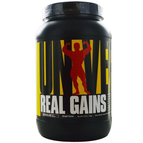 Universal Nutrition, Real Gains, Weight Gainer, Chocolate Ice Cream, 3.8 lb (1.73 kg) Review