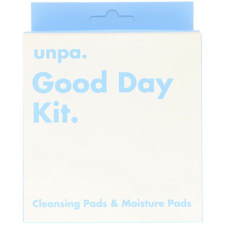 K-Beauty Moisturizers, Creams, Face Moisturizers, K-Beauty Cleanse: Unpa, Good Day Kit, Cleansing Pads & Moisture Pads, 6 Piece Kit