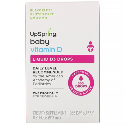 UpSpring, Baby, Liquid D3 Drops, Vitamin D, 0.31 fl oz (9.13 ml) Review