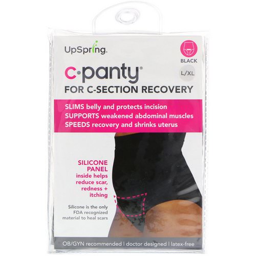 UpSpring, C-Panty, For C-Section Recovery, Black, Size L/XL Review