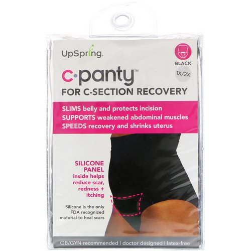 UpSpring, C-Panty, For C-Section Recovery, Black, Size 1X/2X Review