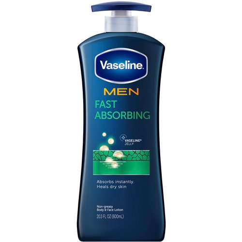 Vaseline, Men, Fast Absorbing Body & Face Lotion, 20.3 fl oz (600 ml) Review