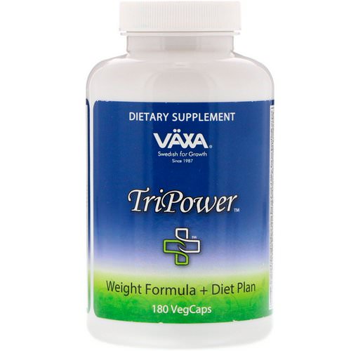 Vaxa International, TriPower, Weight Formula + Diet Plan, 180 VegCaps Review