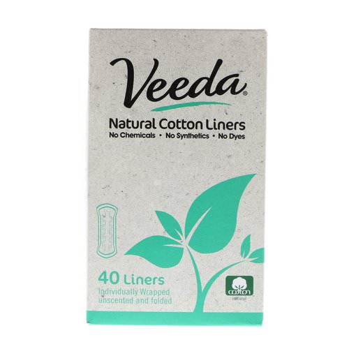 Veeda, Natural Cotton Liners, Unscented, 40 Liners Review