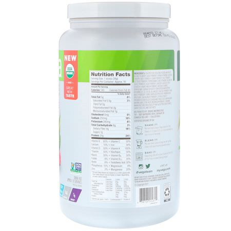 Växtbaserat, Växtbaserat Protein, Sportnäring: Vega, One, All-In-One Shake, Berry, 1.51 lbs (688 g)