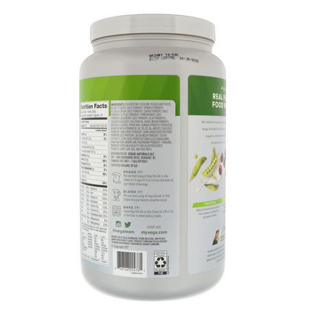 Växtbaserat, Växtbaserat Protein, Idrottsnäring: Vega, One, All-in-One Shake, French Vanilla, 1.51 lbs (689 g)
