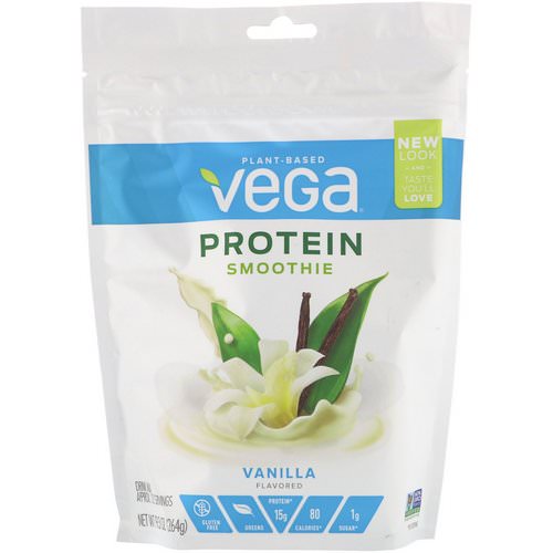 Vega, Protein Smoothie, Vanilla, 9.3 oz (264 g) Review