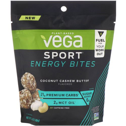 Vega, Sport Energy Bites, Coconut Cashew Butter, 5.6 oz (160 g) Review