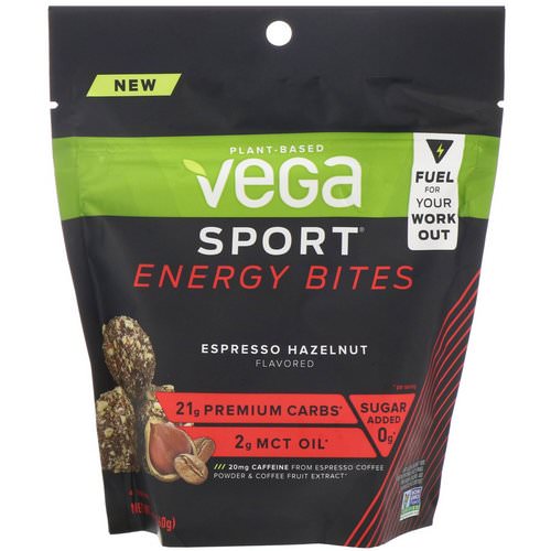 Vega, Sport Energy Bites, Espresso Hazelnut, 5.6 oz (160 g) Review