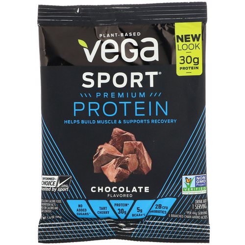 Vega, Sport Premium Protein, Chocolate, 1.6 oz (44 g) Review