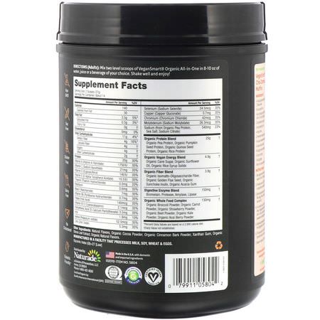 Växtbaserat, Växtbaserat Protein, Sportnäring: VeganSmart, Organic All-In-One Nutritional Shake, Chai Spices, 18.27 oz (518 g)