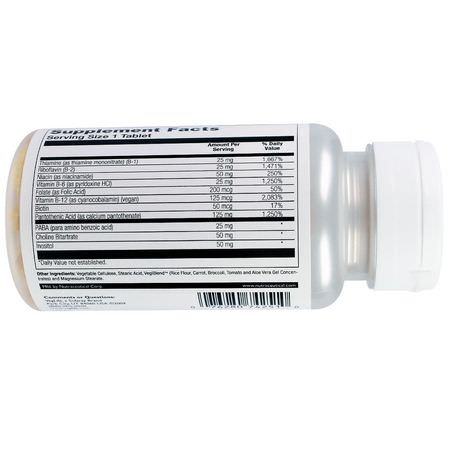 Vitamin B-Komplex, Vitamin B, Vitaminer, Kosttillskott: VegLife, B-Complex, Vegan, 100 Tablets