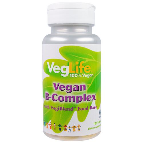VegLife, B-Complex, Vegan, 100 Tablets Review