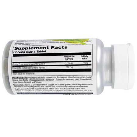 D2 Ergocalciferol, Vitamin D, Vitaminer, Kosttillskott: VegLife, Supreme Vegan D, 2000 I.U, 100 Tablets