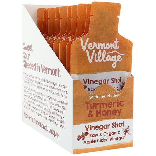 Vermont Village, Organic, Apple Cider Vinegar Shot, Turmeric & Honey, 12 Pouches, 1 oz (28 g) Each Review