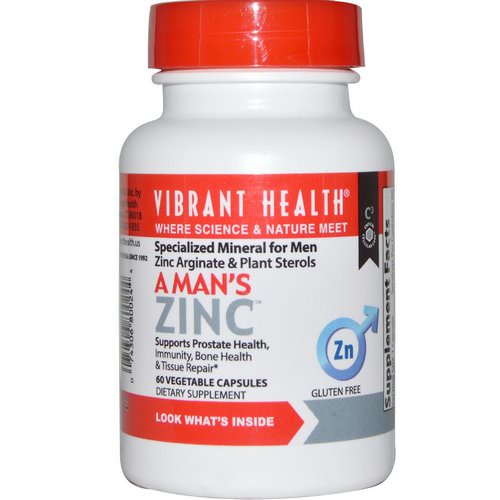 Vibrant Health, A Man's Zinc, 60 Veggie Caps Review