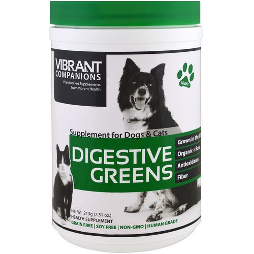 Vibrant Health, Digestive Greens, Supplement for Dogs & Cats, 7.51 oz (213 g) Review