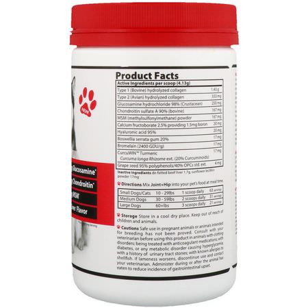 Djurhälsa, Husdjur: Vibrant Health, Joint + Hip, Supplement for Dogs & Cats, Beef Liver Flavor, 9.17 oz (260 g)