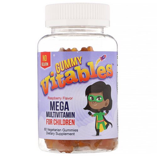 Vitables, Gummy Mega Multivitamin for Children, No Gelatin, Raspberry Flavor, 60 Vegetarian Gummies Review