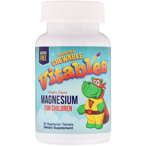 Vitables, Magnesium Chewables for Children, Sugar Free, Cherry, 90 Vegetarian Tablets Review