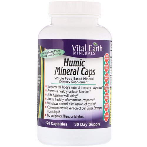 Vital Earth Minerals, Humic Mineral Caps, 120 Capsules Review