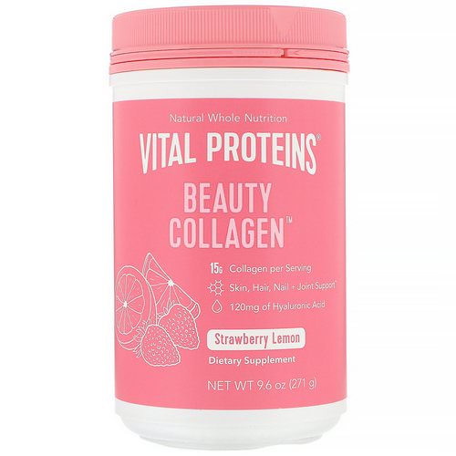Vital Proteins, Beauty Collagen, Strawberry Lemon, 9.6 oz (271 g) Review