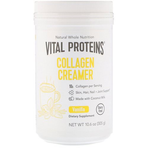 Vital Proteins, Collagen Creamer, Vanilla, 10.6 oz (305 g) Review