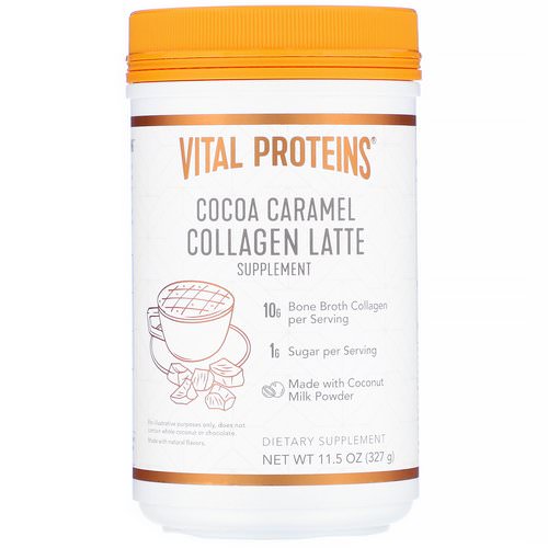 Vital Proteins, Collagen Latte, Cocoa Caramel, 11.5 oz (327 g) Review