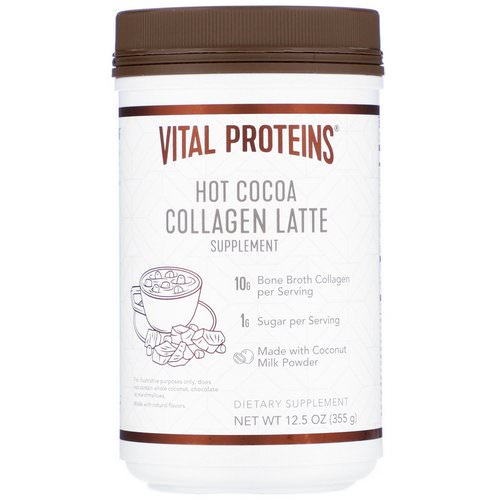 Vital Proteins, Collagen Latte, Hot Cocoa, 12.5 oz (355 g) Review