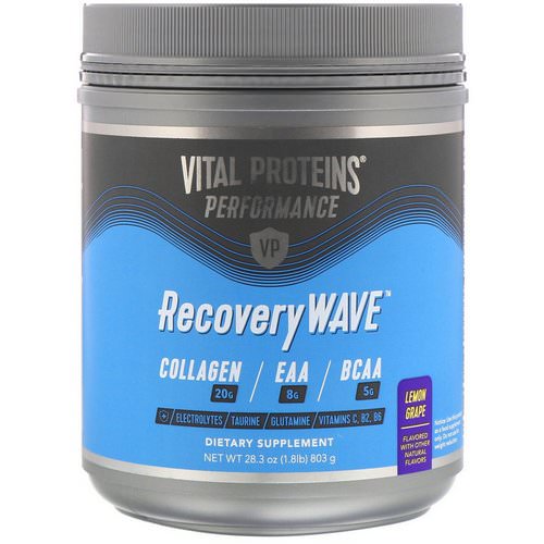 Vital Proteins, Performance, RecoveryWave, Lemon Grape, 28.3 oz (803 g) Review