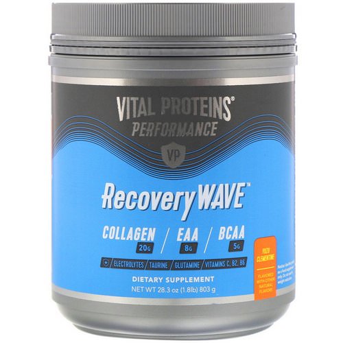 Vital Proteins, Performance, RecoveryWave, Yuzu Clementine, 28.3 oz (803 g) Review