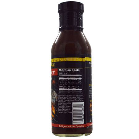 Grill-Bbq-Sås, Marinader, Såser: Walden Farms, Thick & Spicy Barbecue Sauce, 12 oz (340 g)