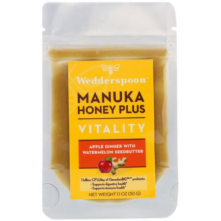Wedderspoon Manuka Honey Digestion - Matsmältning, Manuka Honung, Biprodukter, Kosttillskott