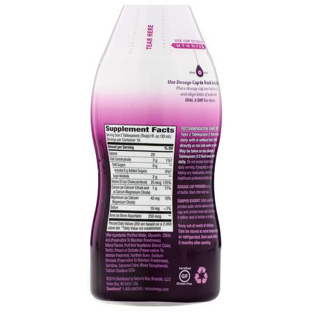 Kalcium, Mineraler, Kosttillskott: Wellesse Premium Liquid Supplements, Calcium & Vitamin D3, Sugar Free, Citrus Flavored, 16 fl oz (480 ml)