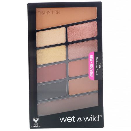 Makeupgåvor, Ögonskugga, Ögon, Smink: Wet n Wild, Color Icon Eyeshadow Palette, 756A My Glamour Squad, 0.35 oz (10 g)