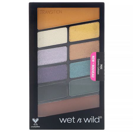 Makeupgåvor, Ögonskugga, Ögon, Smink: Wet n Wild, Color Icon Eyeshadow Palette, 762C Cosmic Collision, 0.35 oz (10 g)